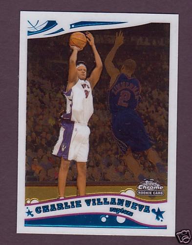 2006 Topps Chrome Charlie Villanueva Rookie Card