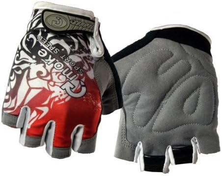 Outdoor Sports Gloves Protective Gear Motorcycle Sport Racing Bike Bicycle Riding Cycling Gloves Men' Cycling Glove ,red