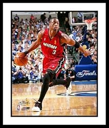 Dwyane Wade Miami Heat NBA Framed 8x10 Photograph 2006 Finals Dribbling