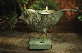Vintage Verdi Metal Bird Indoor/Outdoor Tea Light Candle Holder