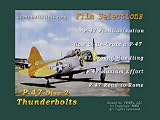 P-47 Republic Thunderbolts D2 WW2 un-crate flying old Films USAF Air Force DVD