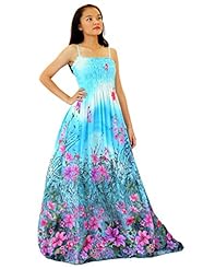 Plus Size Summer Stretchy Flowy Chiffon Floral Print Maxi Dress 