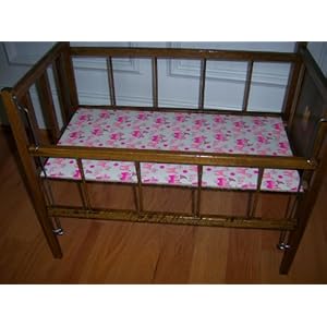 Wood Vintage 20 Inch Doll Crib