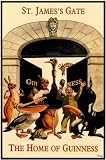 Mini Print-Classic Guinness Advertising-6 inches x 4 inches-Set of 4