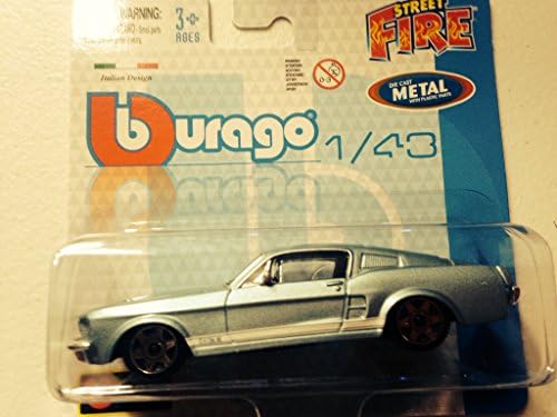 Bburago Street Metal Diecast 1/43 Ford Mustang Fastback GT Blue