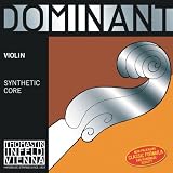 Thomastik Dominant Violin Strings, Complete Set, WEICH (Light), 135B, 4/4 Size with Chrome Steel Ball End E String