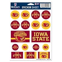 NCAA Iowa State University Vinyl Sticker Sheet, 5