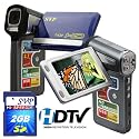 SVP T628 2.7-inch 1280X720p HD Widescreen Blue Digital Video Camcorder (SVP 2GB High Speed SD Memory Card Included)