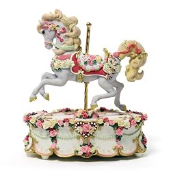 Hearts and Roses Single Horse Carousel