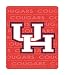University of Houston Cougars Fleece Blanket Throw 50x60