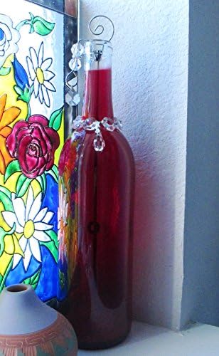 GypsyBeat Ruby Reverie Bottle Art Incense Burner Holder / Smoking Bottle - (With 1 Mystery Pack Incense) - GBIB-RUBY