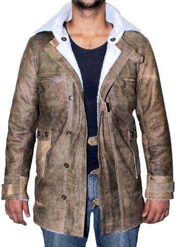 Real Leather Coat Jacket - Swedish Bomber Winter Jacket for Mens