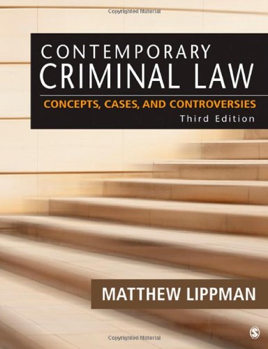 contemporary criminal law concepts cases and controversies