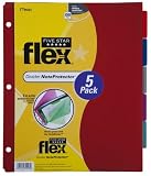 Five Star Flex NoteProtector,Tabbed, 5-pack (72485)