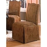 Set of 2 Nail Head Trim Design Dining Parson Chairs by AtHomeMart
