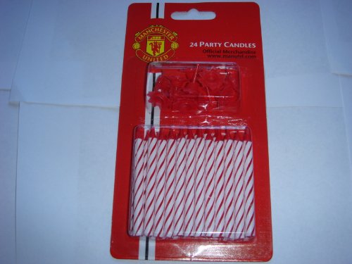 Amscan Manchester United FC Candles, Pack of 24