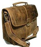 Produkt-Bild: Aktentasche Laptoptasche Aktenkoffer Aktenmappe Umh&auml;ngetasche Schultasche Lehrertasche 06-25 GreenBurry
