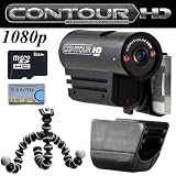 VholdR ContourHD 1080p HD Helmet Wearable Camcorder + Universal Mount Adapter (1/4-20) + Joby Gorillapod Flexible Tripod + Micro SD 8GB Memory Card
