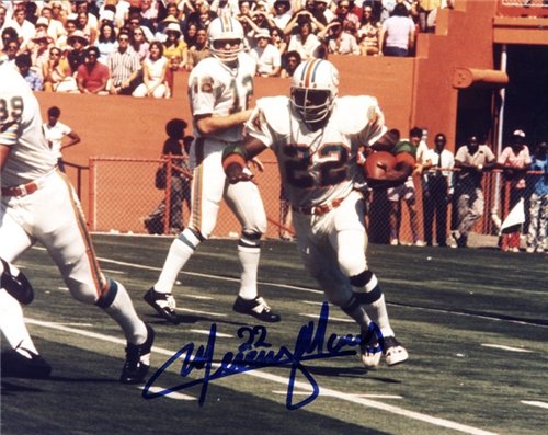 Mercury Morris Autographed/Hand Signed Miami Dolphins 8x10 Photo