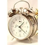 Sternreiter Double Bell Alarm Clock - Silver