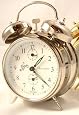 Sternreiter Double Bell Alarm Clock - Silver