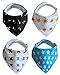 Baby Bandana Drool Bib, Unisex 4 Pack of Extra Absorbent 100% Organic Cotton, Baby Cute Gift Set for Boys and Girls, By Cool4Baby