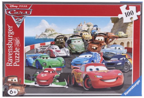 Ravensburger 10615 - Disney Cars: Brisantes Rennen - 100 Teile XXL Puzzle