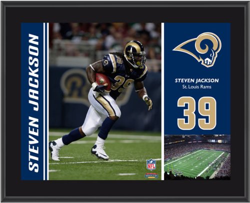 Mounted Memories St. Louis Rams Steven Jackson 10.5 x 13 Sublimated Plaque