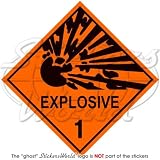 EXPLOSIVE Explosion Danger Warning Safety Sign 4