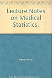 Lecture notes on medical statistics