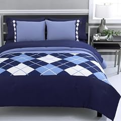 Beverly Hills Polo Club Argyle 3-Piece Full/Queen C