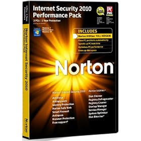 Norton Internet Security 2010 Performance Pack, 1 User, 3 Computers (PC CD)