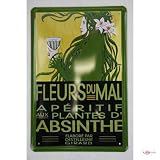 Tin sign advertising Absinthe Girard 20x30 metal sign advertising Retro Tin Signs