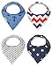 Rshida-Bright Baby Bandana Drool Bibs for Boys - Absorbent Cotton with Adjustable Snaps -4 Pack Gift Set with Bag