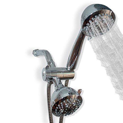 Home Basics Dual Shower Head and Head Set, all CHROME New eBay