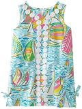 Lilly Pulitzer Girls 2-6x Little Lilly Lace Trimmed Shift Regatta Dress