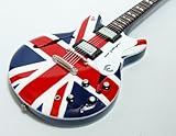 ミニチュア楽器 オアシス ノエル・ギャラガーユニオンジャックギター