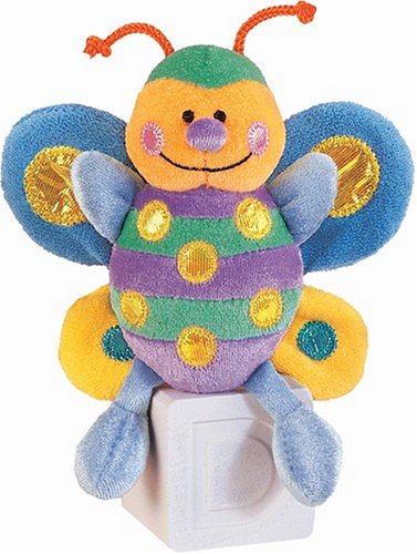 Childrens Toyshop  Toys : Baby Gund Buggy Gigglers Green and Purple stripes