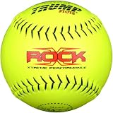 Trump&reg; X-ROCK-NSA-Y-2 The Rock&reg; Series 12 inch Yellow Composite Leather NSA Approved Softball (Sold in Dozens)