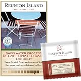 Reunion Island Swiss Water Process Decaffeinated Dark, 18-Count Coffee Pods, 0.335 Ounce Pouch (Pack of 6)