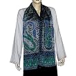 Crepe Silk Scarf for Women 20 X 68 inches