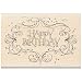 Rubber Stamp With Wood Handle