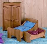 Doll's Wooden Bed