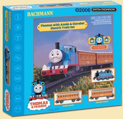 Childrens Toyshop  Toys : Thomas the Tank with Annie and Clarabel Electric Train Set - HO 1/87th