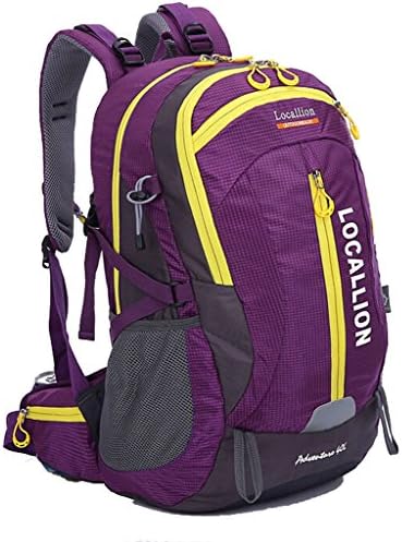 Donyan Outdoor Waterproof Mountain Hiking Backpack Large Volume 11.8*7.1*19.7" Purple