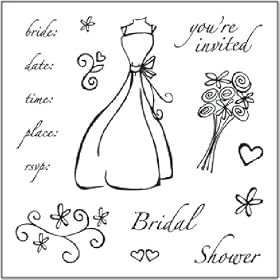 Fiskars 4 by 4-Inch Clear Mini Stamps - China & Glass
