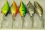 M5B Custom Shad Bass Fishing Lure-Plug-Crankbait-Deep Diver