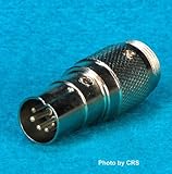 Mic ADAPTER Convert a 4 pin Cobra / Uniden microphone to fit a 5 pin DIN Realistic CB Radio - Workman C4P5DIN