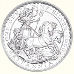 2009 Britannia Silver United Kingdom Bullion £2 By Award-winning Sculptor Philip Nathan