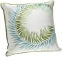 1891 by SFERRA Idlewild Silk 18 by 18-Inch Decorative Pillow, White